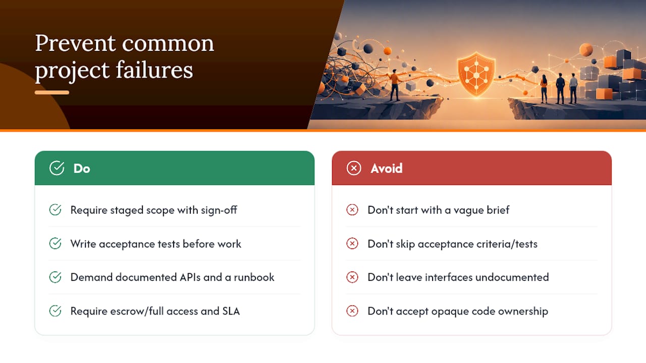 What can go wrong, and how do you prevent it? — overview diagram