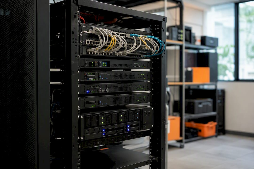 Server rack in small business environment