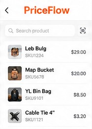 PriceFlow retail price lookup app